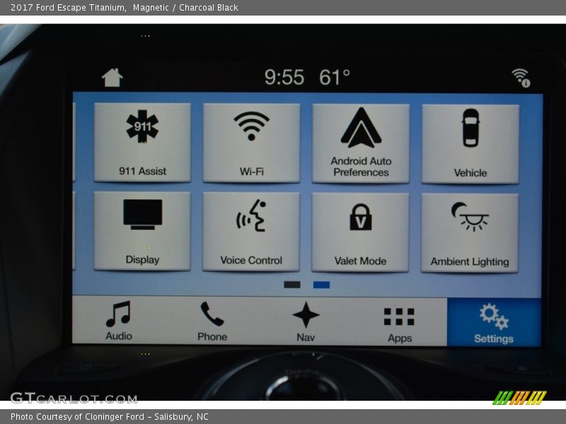 Magnetic / Charcoal Black 2017 Ford Escape Titanium