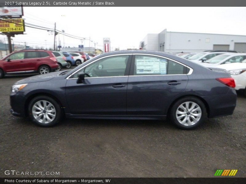 Carbide Gray Metallic / Slate Black 2017 Subaru Legacy 2.5i