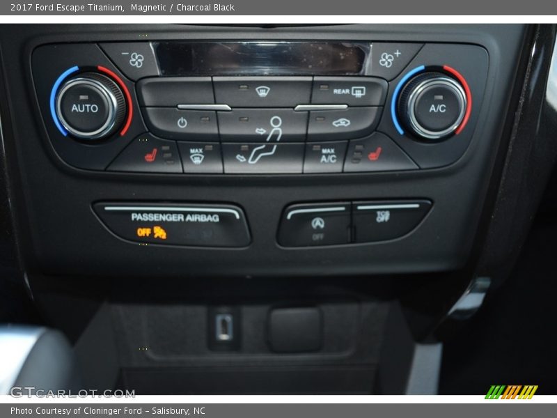 Magnetic / Charcoal Black 2017 Ford Escape Titanium