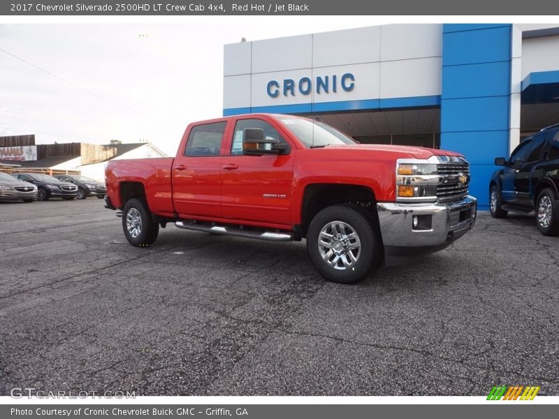 Red Hot / Jet Black 2017 Chevrolet Silverado 2500HD LT Crew Cab 4x4