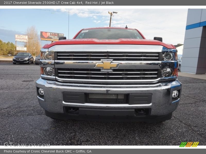 Red Hot / Jet Black 2017 Chevrolet Silverado 2500HD LT Crew Cab 4x4