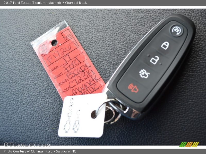 Magnetic / Charcoal Black 2017 Ford Escape Titanium