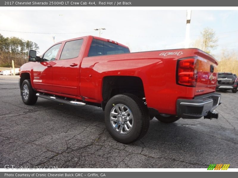 Red Hot / Jet Black 2017 Chevrolet Silverado 2500HD LT Crew Cab 4x4
