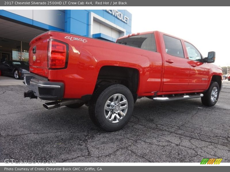 Red Hot / Jet Black 2017 Chevrolet Silverado 2500HD LT Crew Cab 4x4