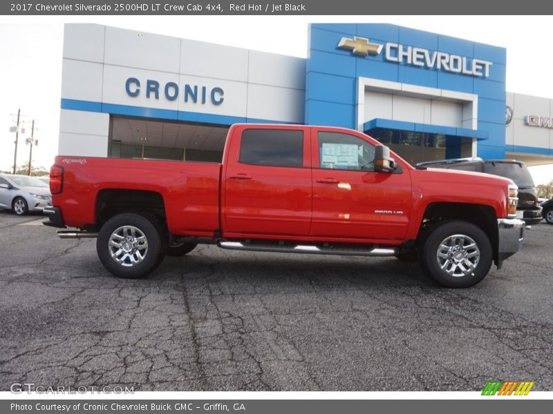 Red Hot / Jet Black 2017 Chevrolet Silverado 2500HD LT Crew Cab 4x4