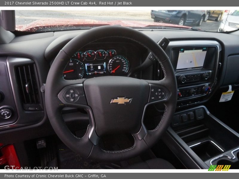 Red Hot / Jet Black 2017 Chevrolet Silverado 2500HD LT Crew Cab 4x4