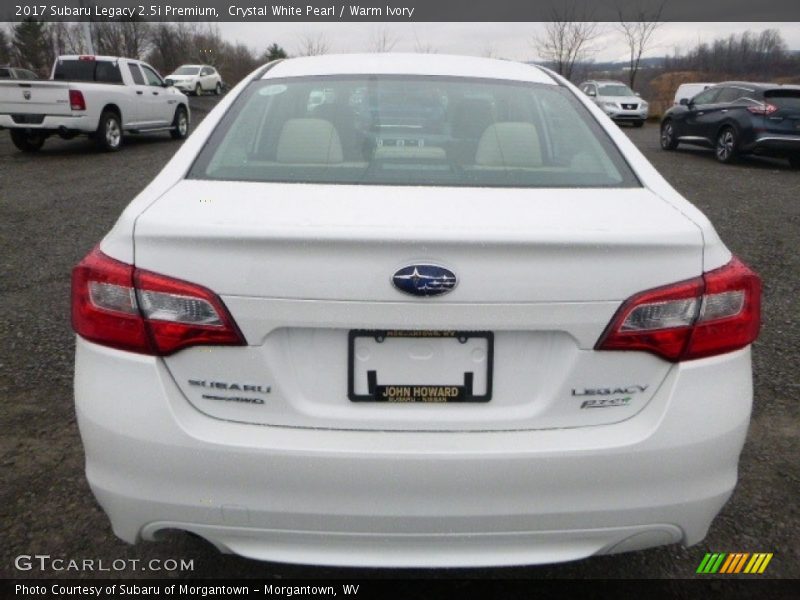 Crystal White Pearl / Warm Ivory 2017 Subaru Legacy 2.5i Premium
