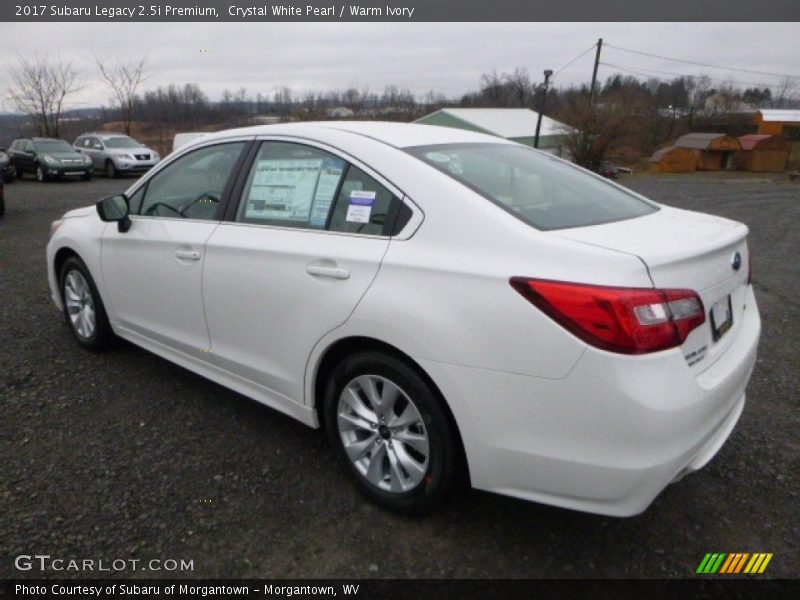 Crystal White Pearl / Warm Ivory 2017 Subaru Legacy 2.5i Premium