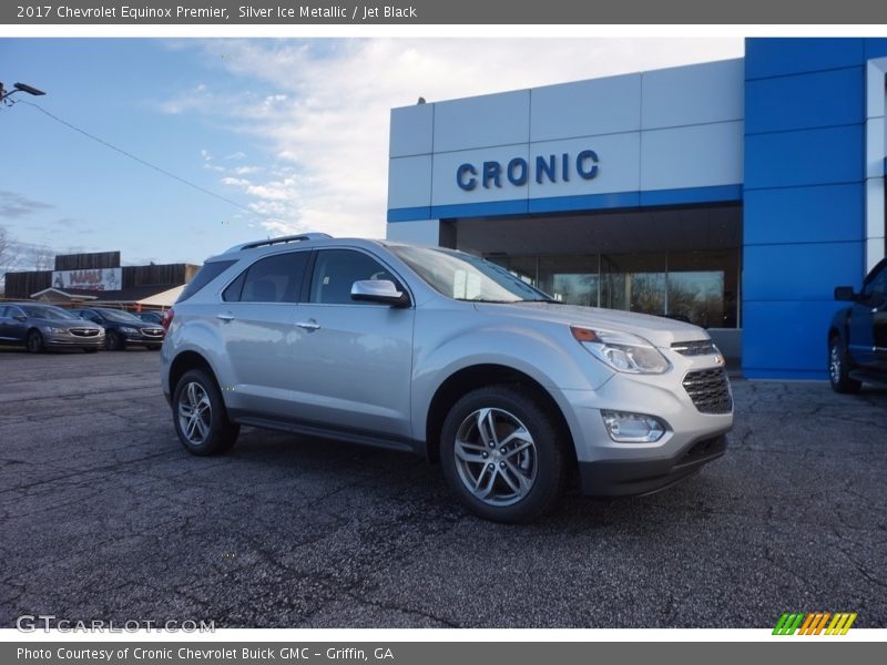 Silver Ice Metallic / Jet Black 2017 Chevrolet Equinox Premier