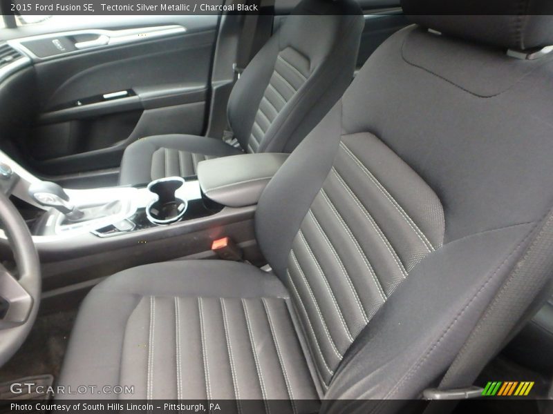 Tectonic Silver Metallic / Charcoal Black 2015 Ford Fusion SE