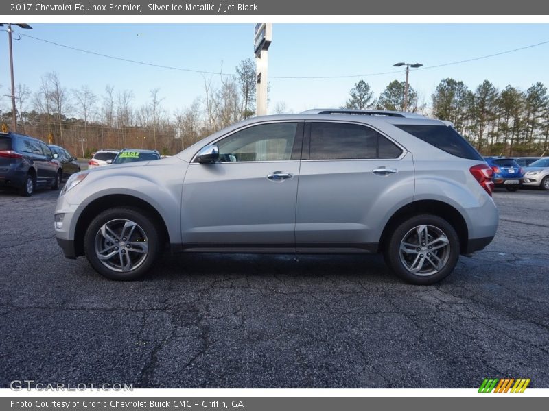 Silver Ice Metallic / Jet Black 2017 Chevrolet Equinox Premier