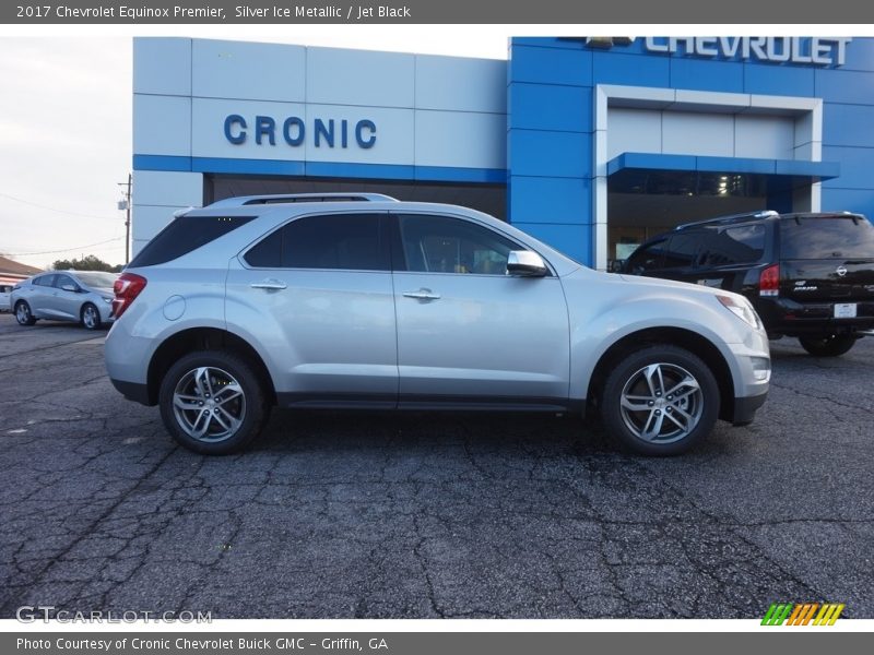 Silver Ice Metallic / Jet Black 2017 Chevrolet Equinox Premier