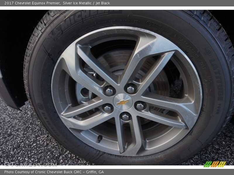 Silver Ice Metallic / Jet Black 2017 Chevrolet Equinox Premier
