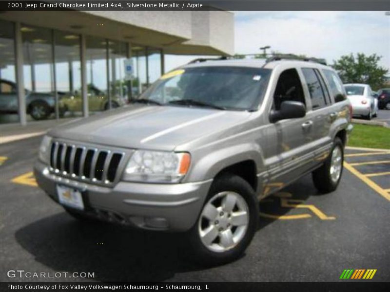 Silverstone Metallic / Agate 2001 Jeep Grand Cherokee Limited 4x4