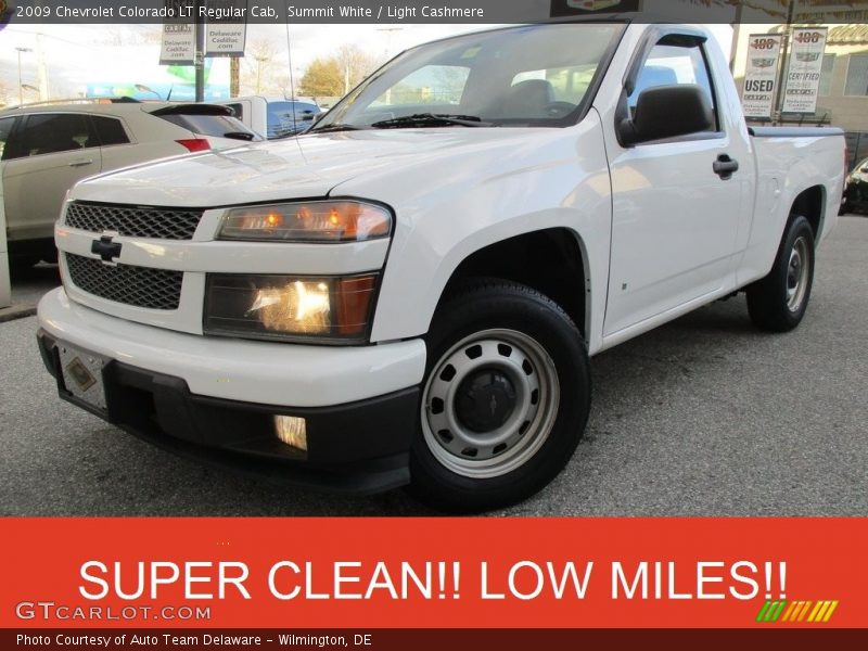 Summit White / Light Cashmere 2009 Chevrolet Colorado LT Regular Cab