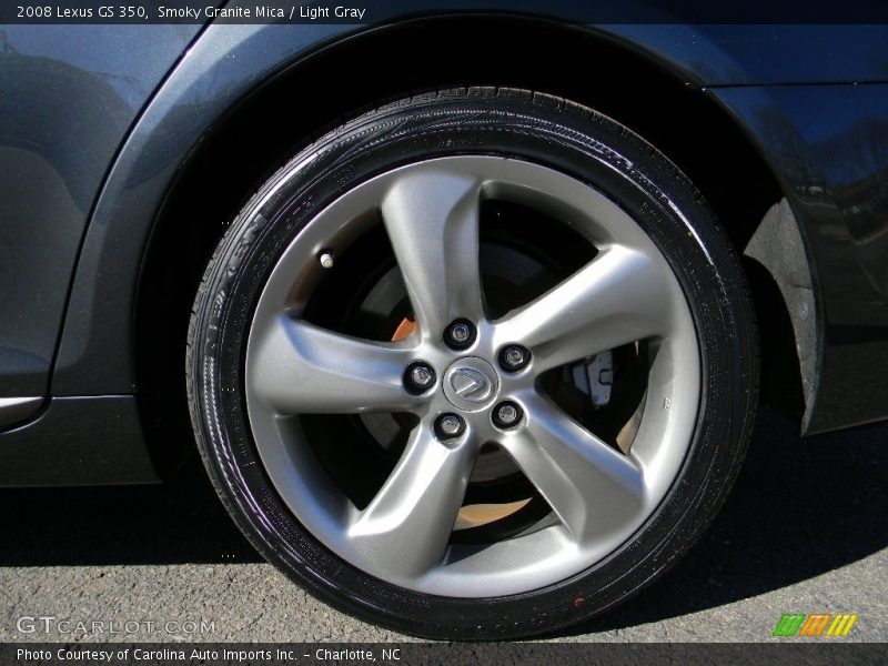 Smoky Granite Mica / Light Gray 2008 Lexus GS 350