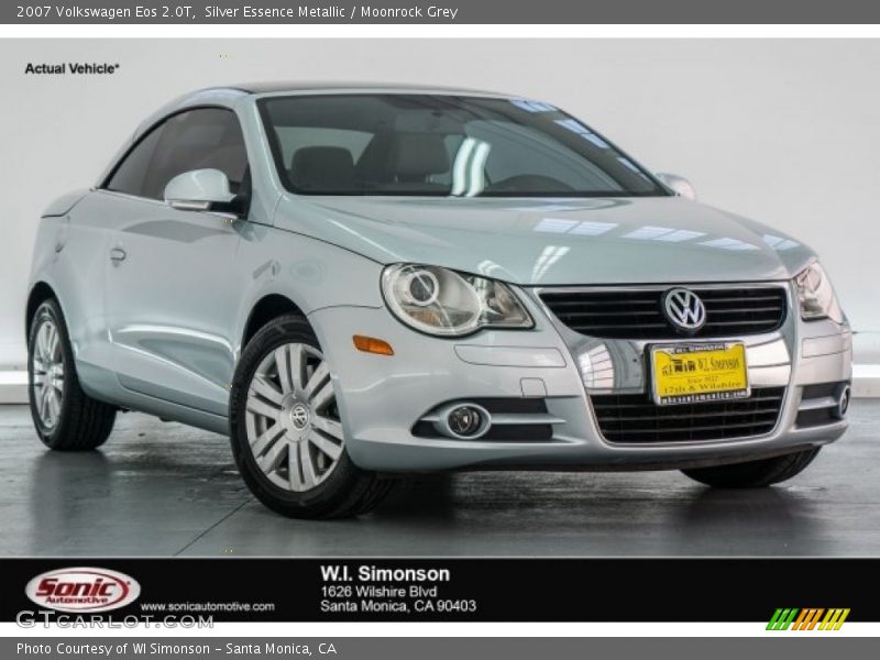 Silver Essence Metallic / Moonrock Grey 2007 Volkswagen Eos 2.0T