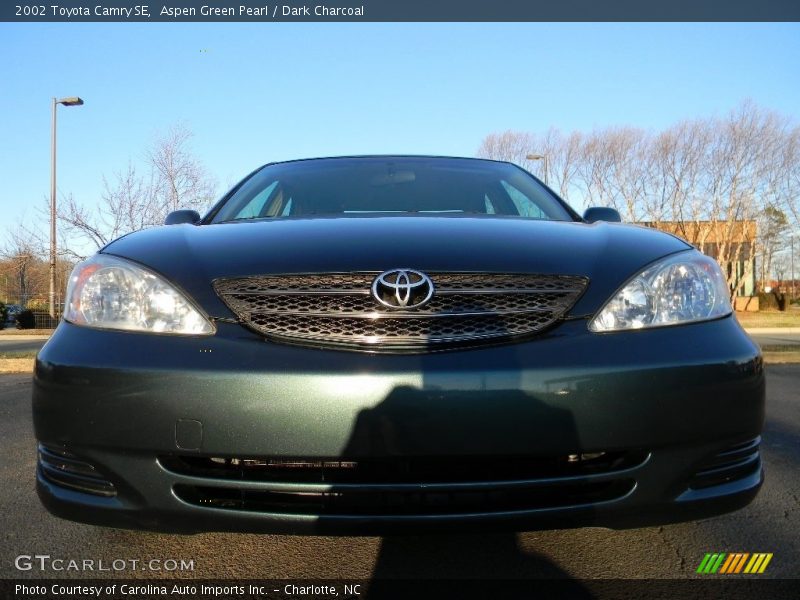 Aspen Green Pearl / Dark Charcoal 2002 Toyota Camry SE