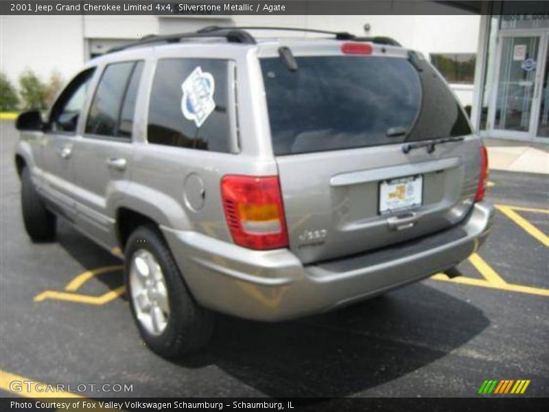 Silverstone Metallic / Agate 2001 Jeep Grand Cherokee Limited 4x4