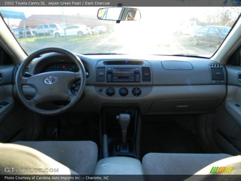Aspen Green Pearl / Dark Charcoal 2002 Toyota Camry SE