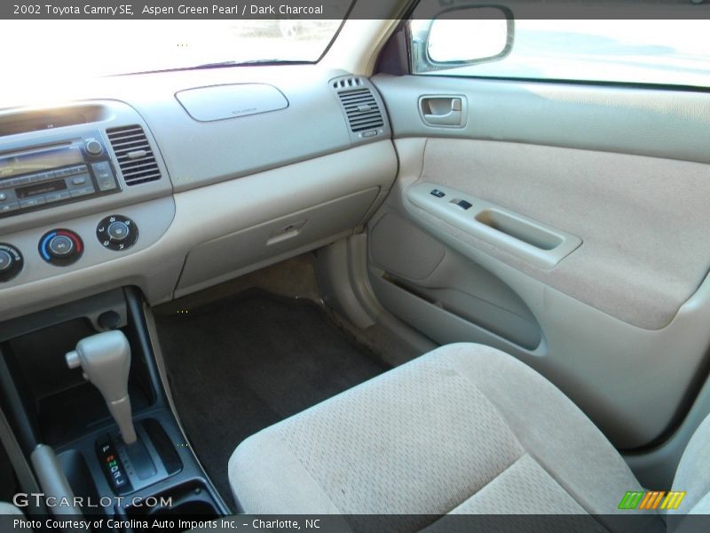 Aspen Green Pearl / Dark Charcoal 2002 Toyota Camry SE