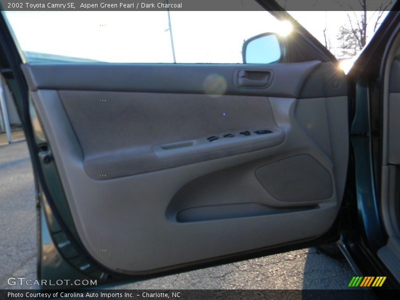 Aspen Green Pearl / Dark Charcoal 2002 Toyota Camry SE