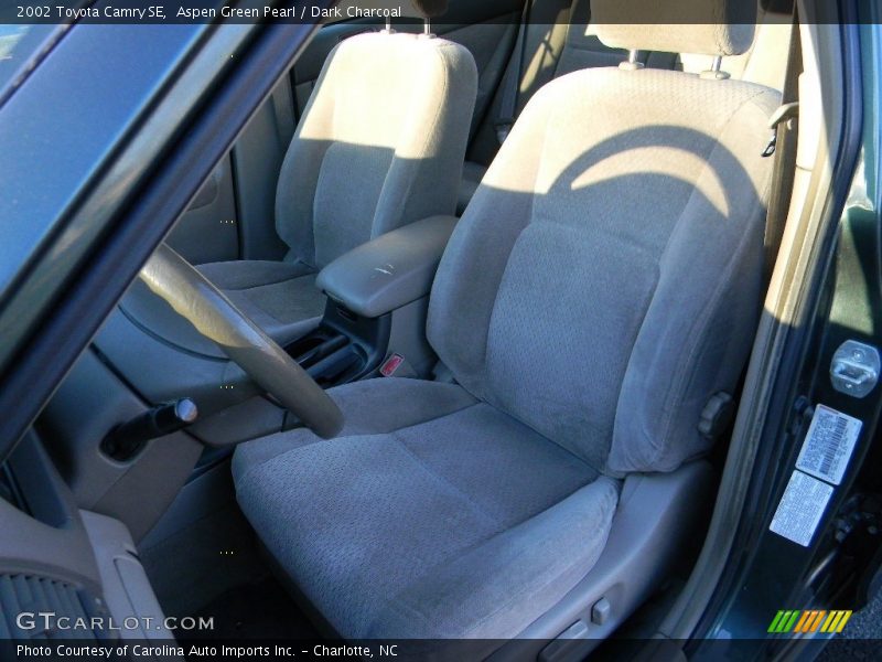 Aspen Green Pearl / Dark Charcoal 2002 Toyota Camry SE