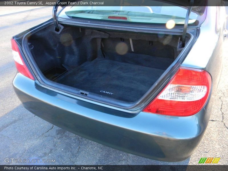 Aspen Green Pearl / Dark Charcoal 2002 Toyota Camry SE