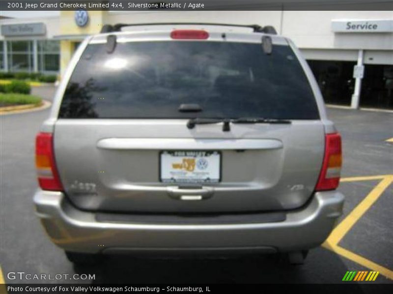 Silverstone Metallic / Agate 2001 Jeep Grand Cherokee Limited 4x4