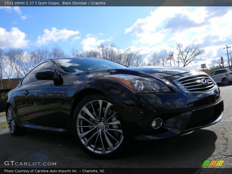 Black Obsidian / Graphite 2011 Infiniti G 37 S Sport Coupe