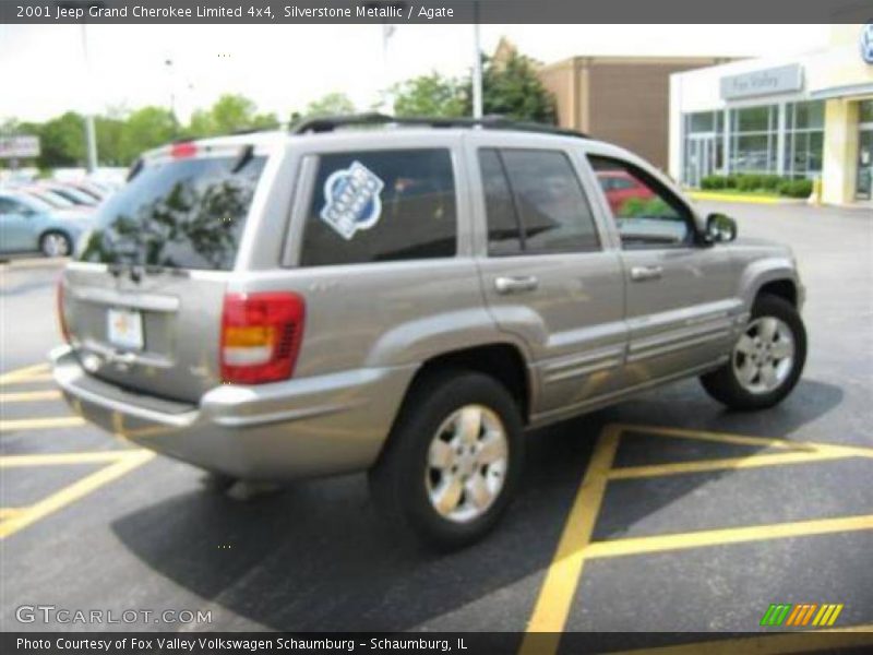 Silverstone Metallic / Agate 2001 Jeep Grand Cherokee Limited 4x4
