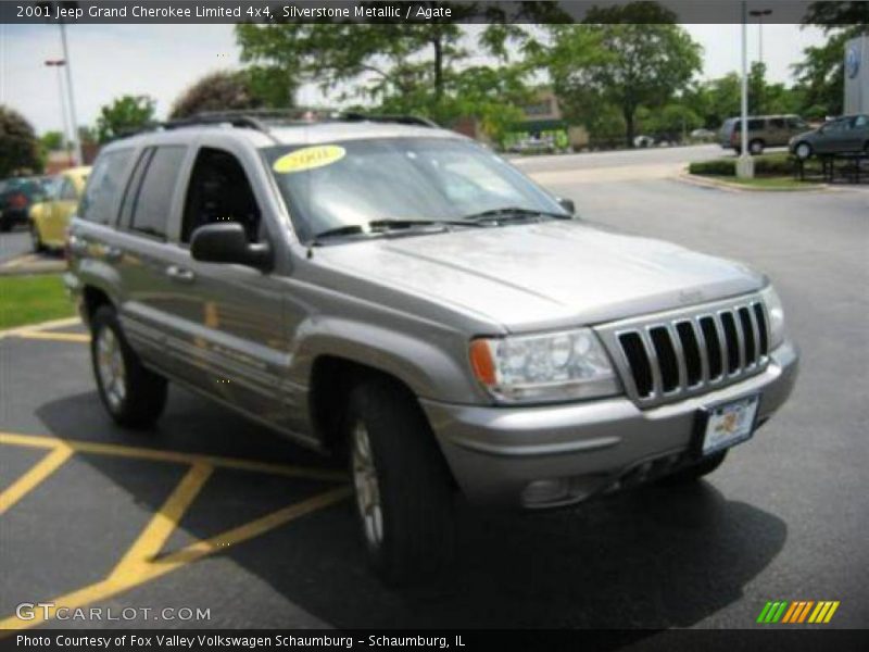 Silverstone Metallic / Agate 2001 Jeep Grand Cherokee Limited 4x4
