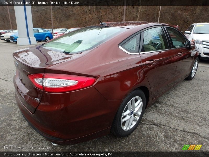 Bronze Fire Metallic / Dune 2016 Ford Fusion SE