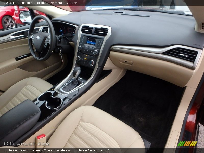 Bronze Fire Metallic / Dune 2016 Ford Fusion SE