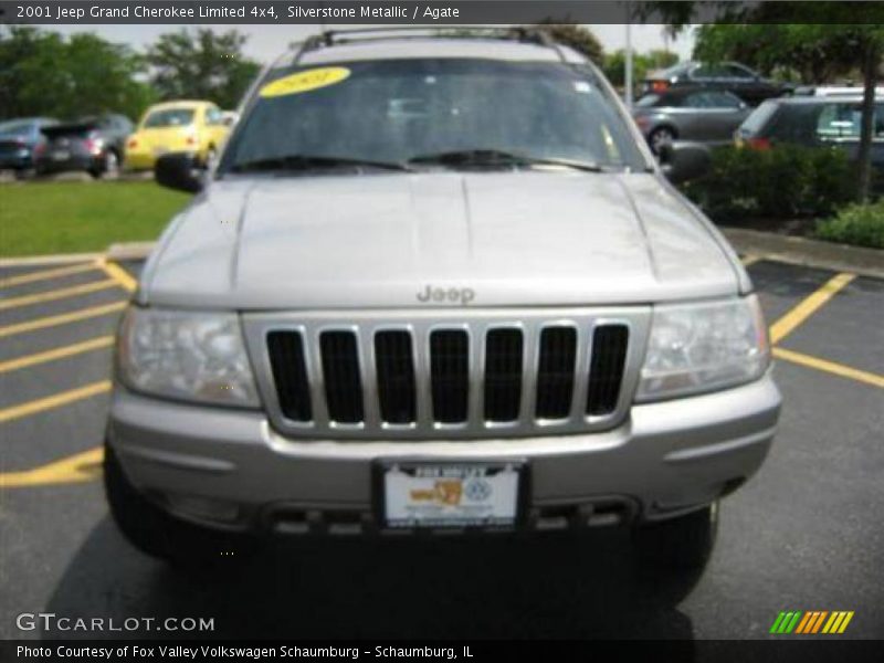 Silverstone Metallic / Agate 2001 Jeep Grand Cherokee Limited 4x4