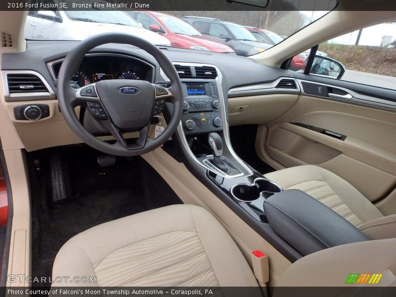 Bronze Fire Metallic / Dune 2016 Ford Fusion SE