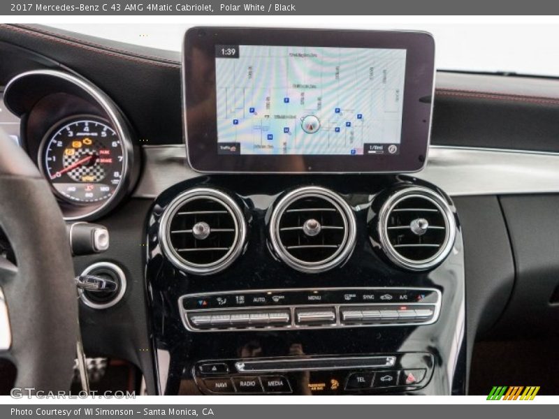 Controls of 2017 C 43 AMG 4Matic Cabriolet