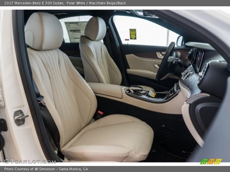 Polar White / Macchiato Beige/Black 2017 Mercedes-Benz E 300 Sedan