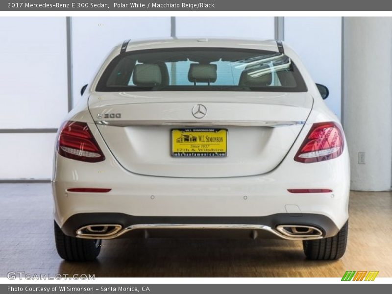 Polar White / Macchiato Beige/Black 2017 Mercedes-Benz E 300 Sedan