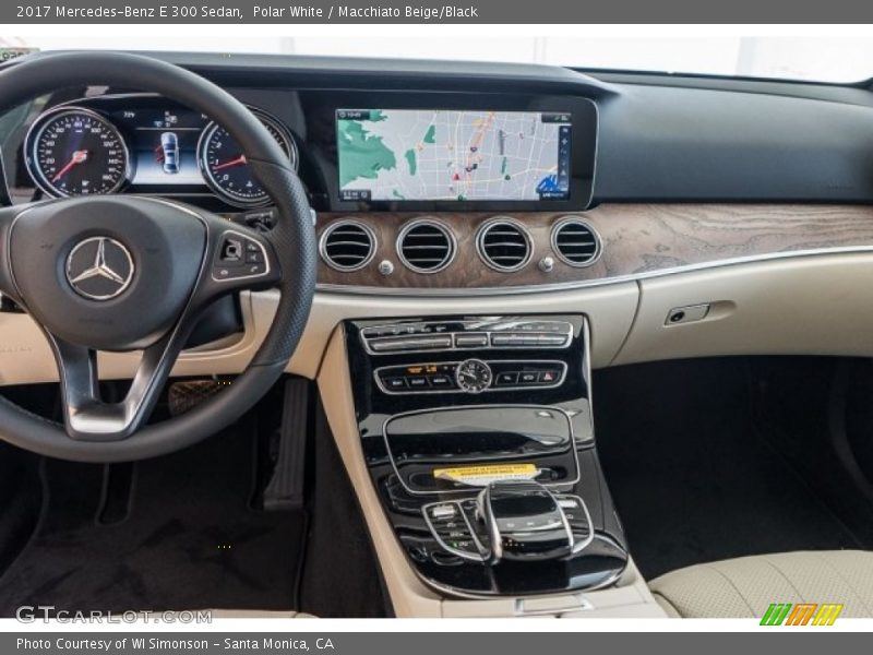 Polar White / Macchiato Beige/Black 2017 Mercedes-Benz E 300 Sedan