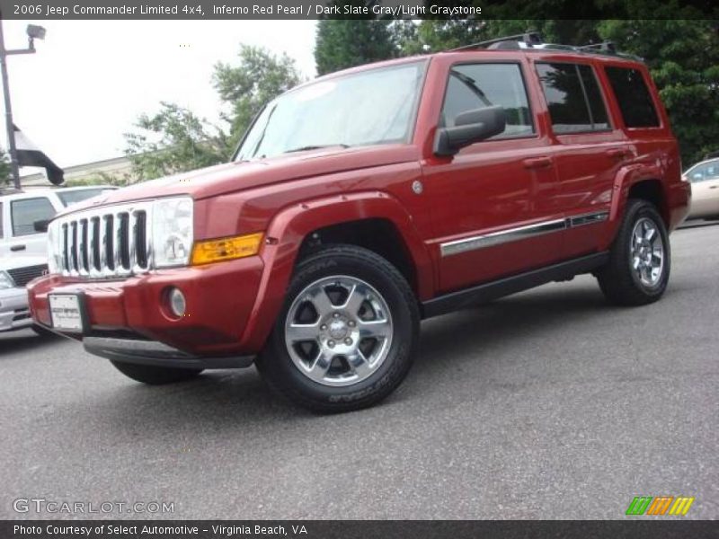 Inferno Red Pearl / Dark Slate Gray/Light Graystone 2006 Jeep Commander Limited 4x4
