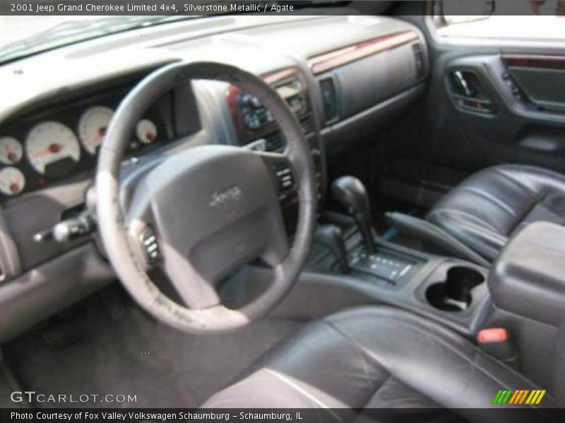 Silverstone Metallic / Agate 2001 Jeep Grand Cherokee Limited 4x4