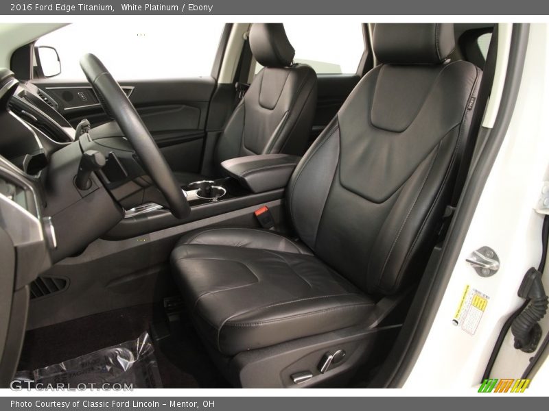 White Platinum / Ebony 2016 Ford Edge Titanium