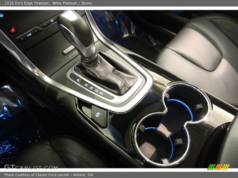 White Platinum / Ebony 2016 Ford Edge Titanium