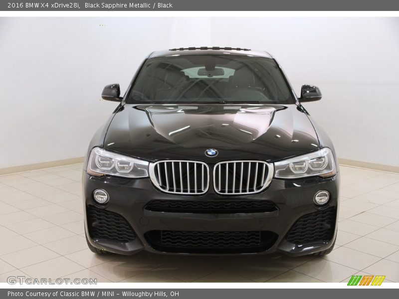 Black Sapphire Metallic / Black 2016 BMW X4 xDrive28i