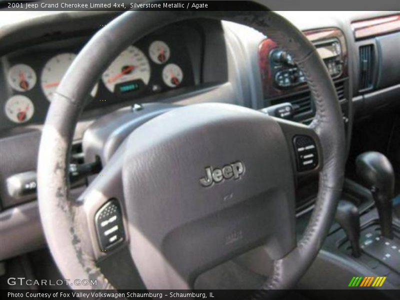 Silverstone Metallic / Agate 2001 Jeep Grand Cherokee Limited 4x4