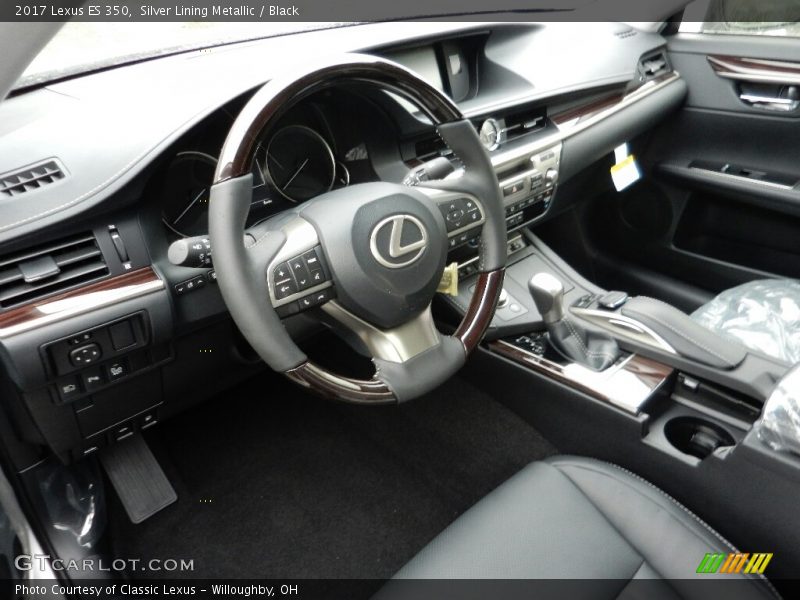 Silver Lining Metallic / Black 2017 Lexus ES 350