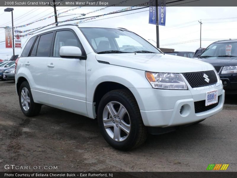 White Water Pearl / Beige 2008 Suzuki Grand Vitara Luxury