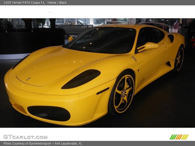 Yellow / Black 2005 Ferrari F430 Coupe F1