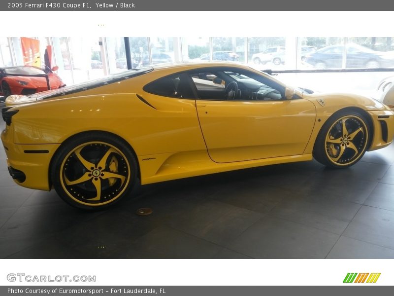 Yellow / Black 2005 Ferrari F430 Coupe F1